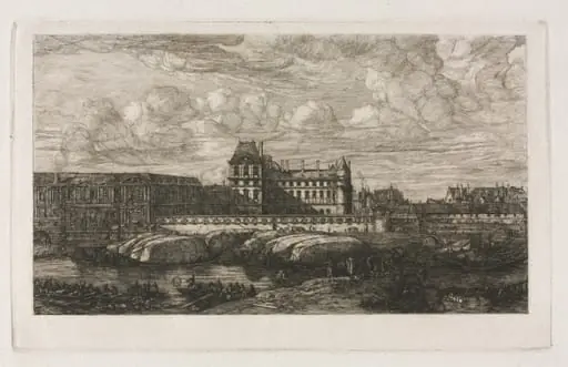 The Old Louvre from a Painting by Zeeman, 1651