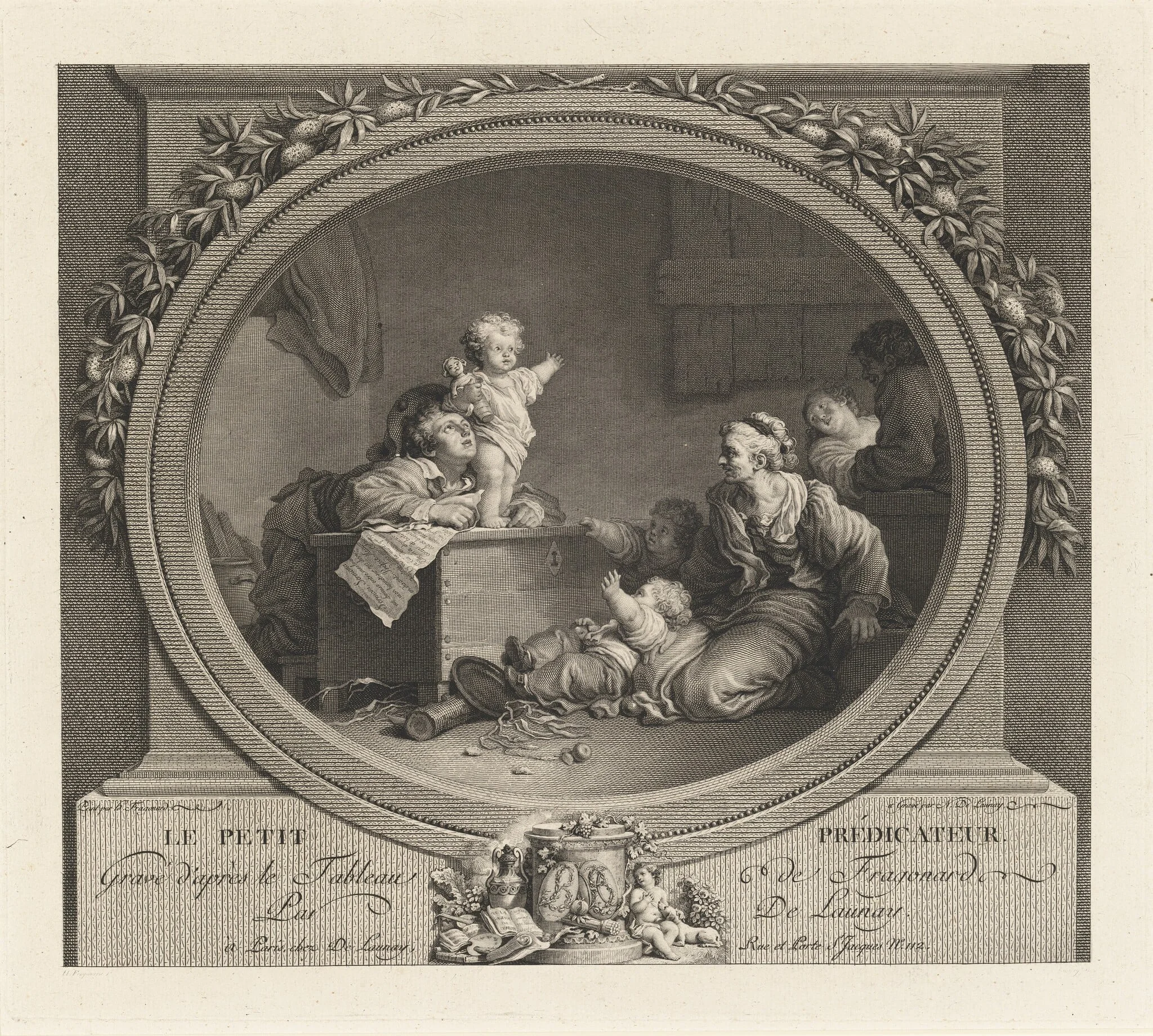 Le Petit prédicateur, by Nicolas Delaunay, ink, 1791