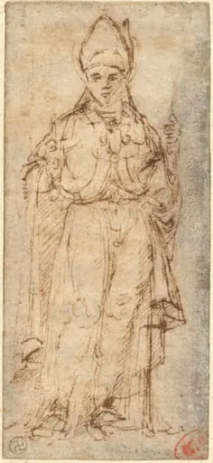 Saint Louis of Toulouse Holding a Staff