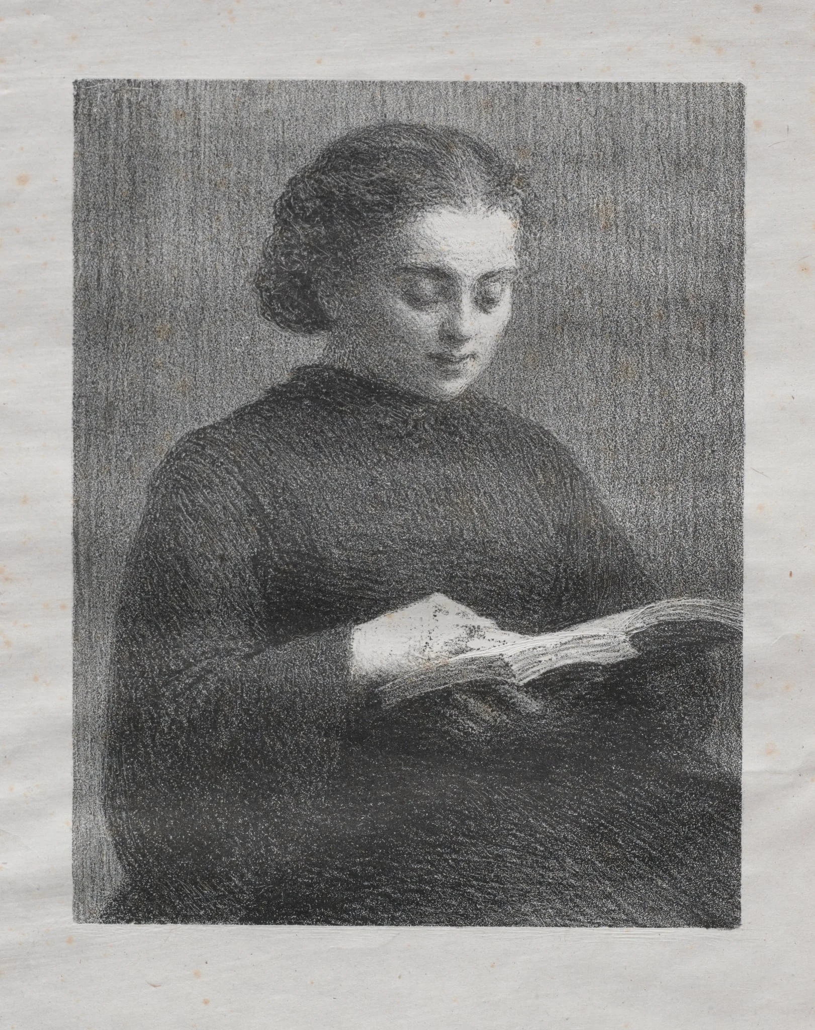 Reading:  Portrait of the Artist's Sister, by Henri Fantin-Latour, 1897