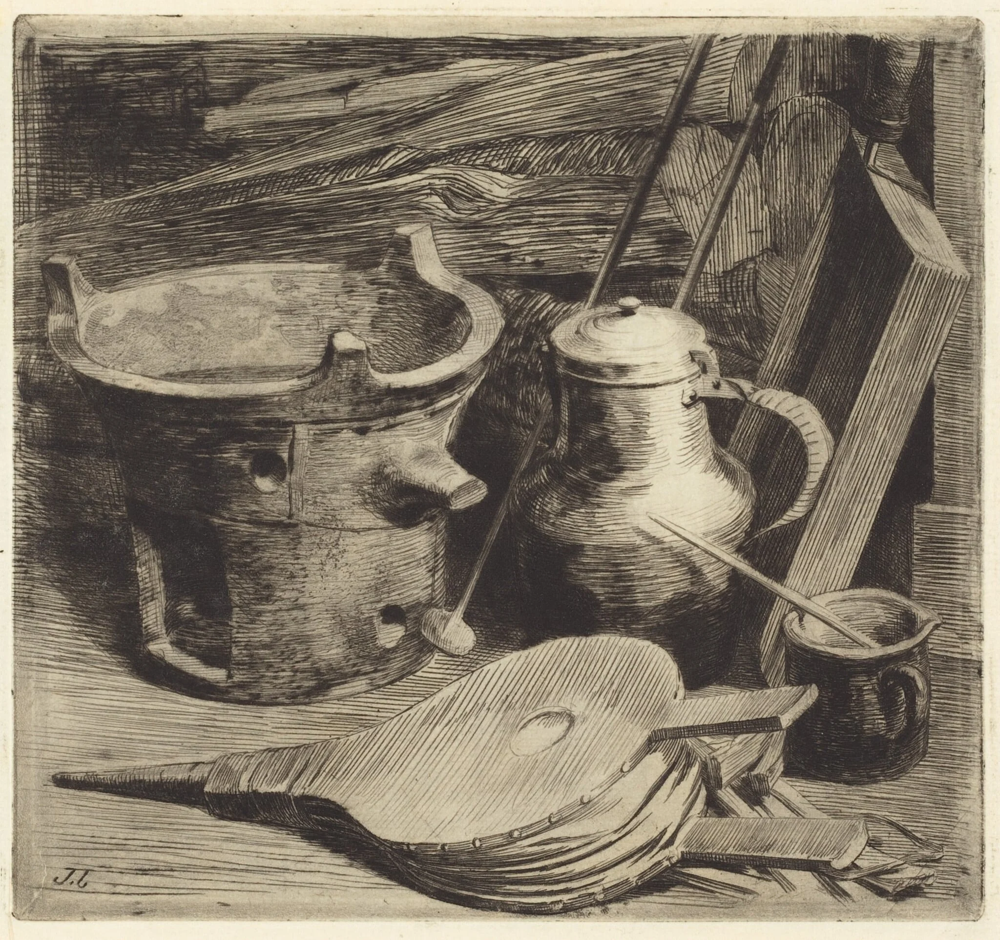 Le feu (Fire), by Jules-Ferdinand Jacquemart, ink, 1863