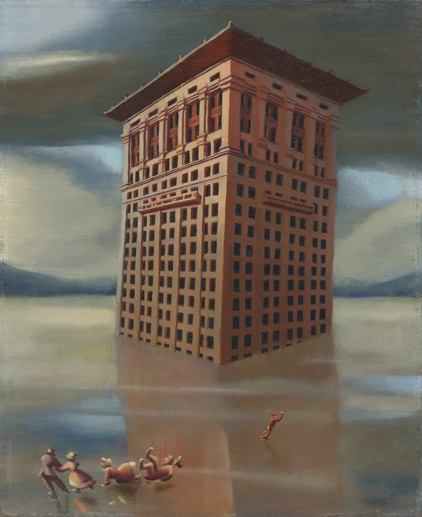 Untitled, by Jewett Campbell, oil, 1940