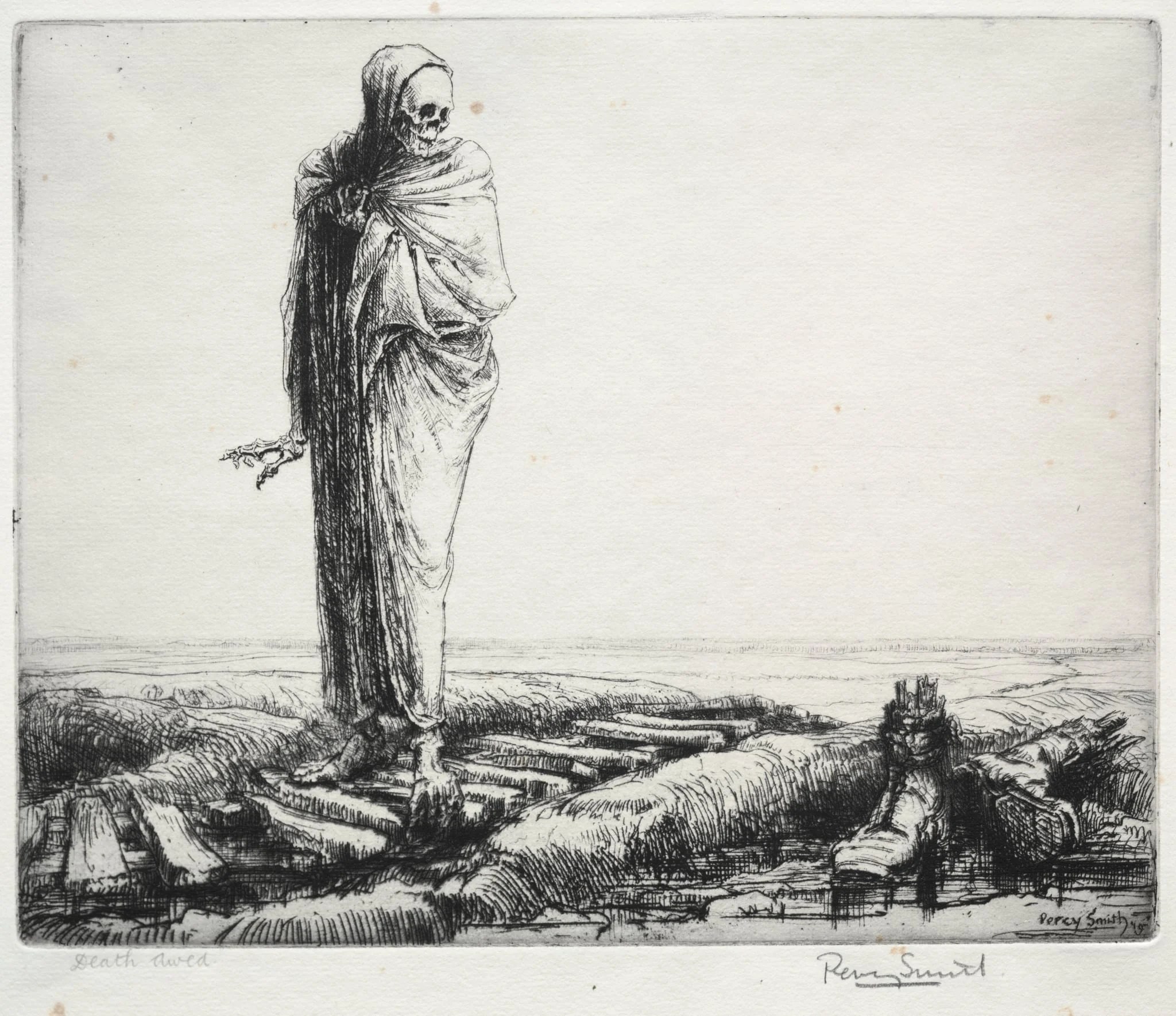 Dance of Death: Death Awed, by Percy John Delf Smith, 1919