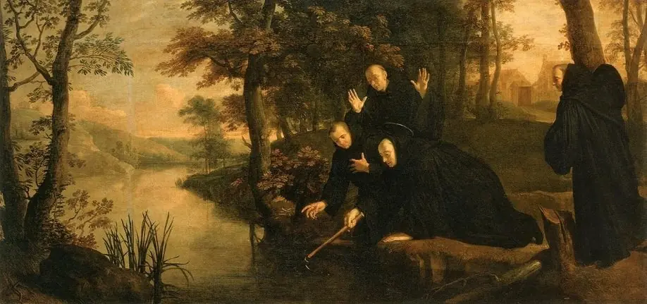 Scenes from the life of Saint Benedict: the axe fixed to its shaft