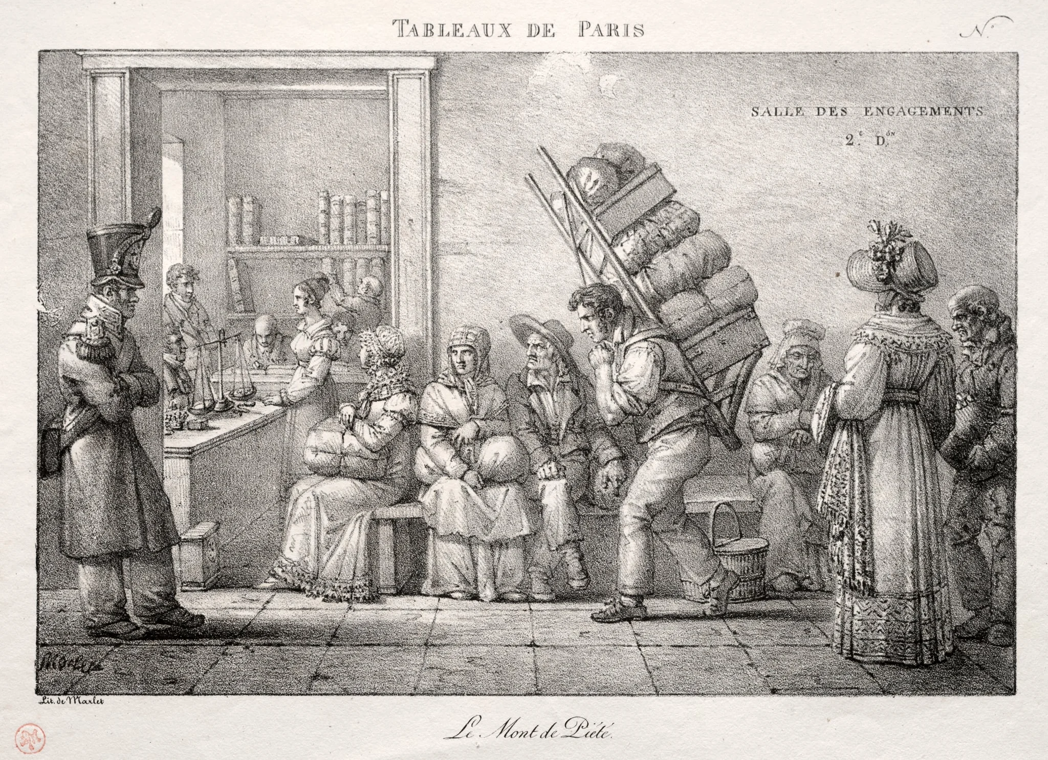 The Pawnshop, by Jean Henri Marlet, 1824