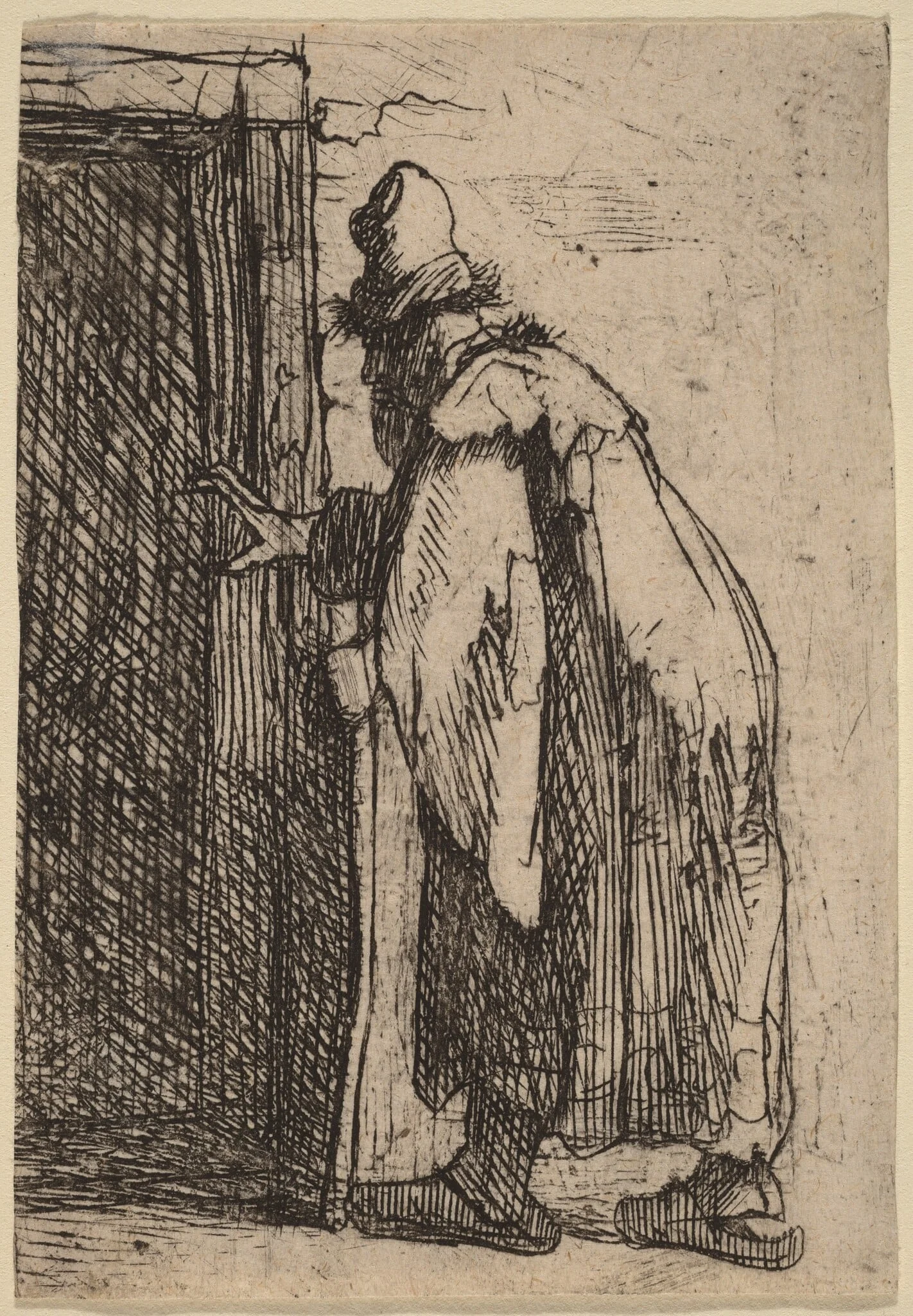 The Blindness of Tobit: a Sketch, by Rembrandt, ink, 1629