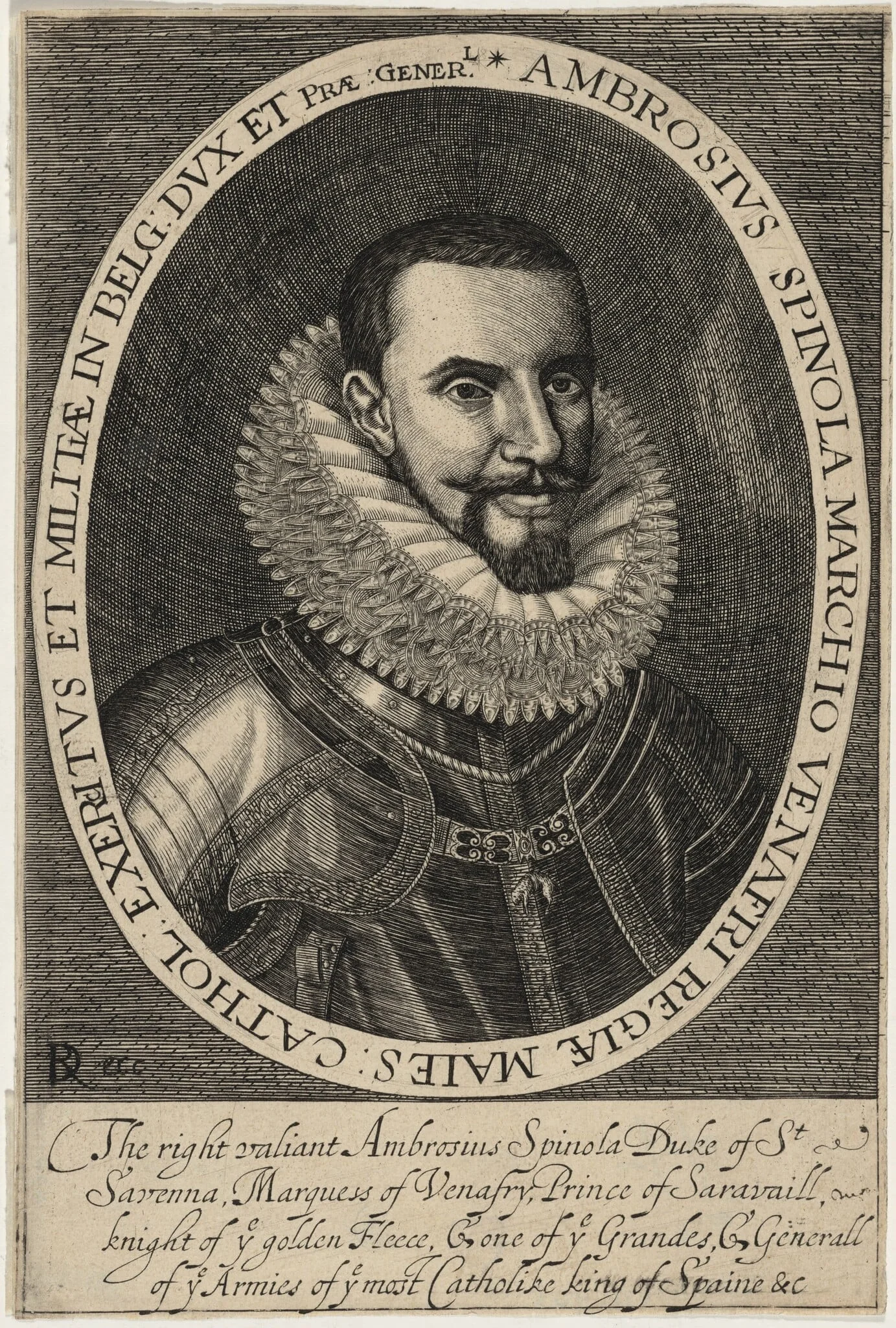 Ambrogio Spinola, by Unknown 19th Century, ink, 1850