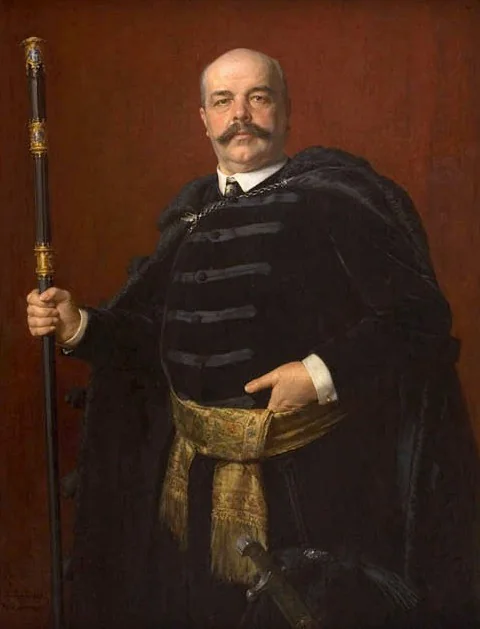 Portret Stanisława Badeniego, by Kazimierz Pochwalski, oil, 1903