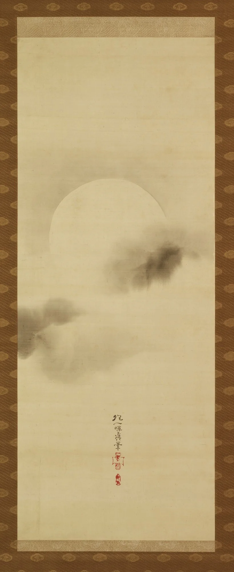 Triptych of the Seasons: Moon Among Clouds, by Sakai Hōitsu, unspecified, 1804