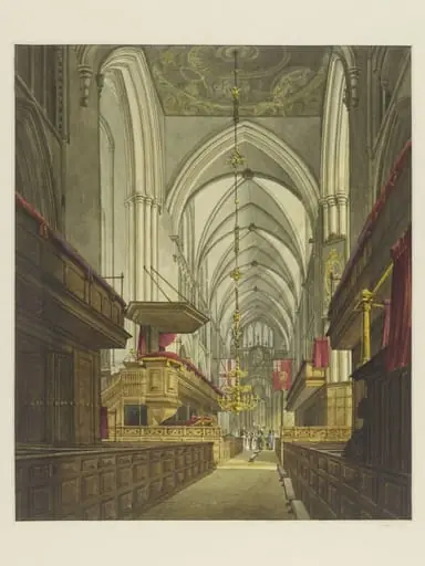 West view of the choir of St. Saviour, Southwark