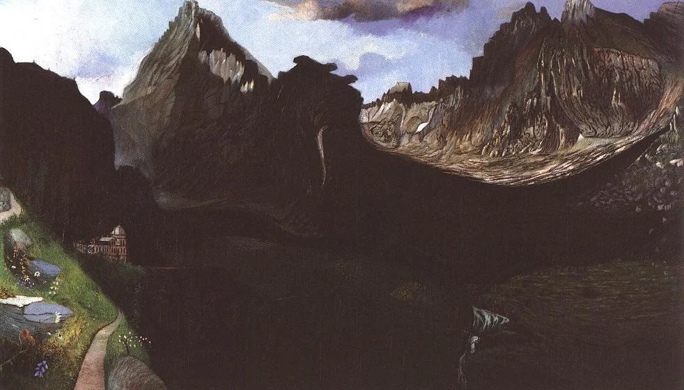 Cskt-nagy tarpatak a tatraban, by Tivadar Csontváry Kosztka, oil, 1904