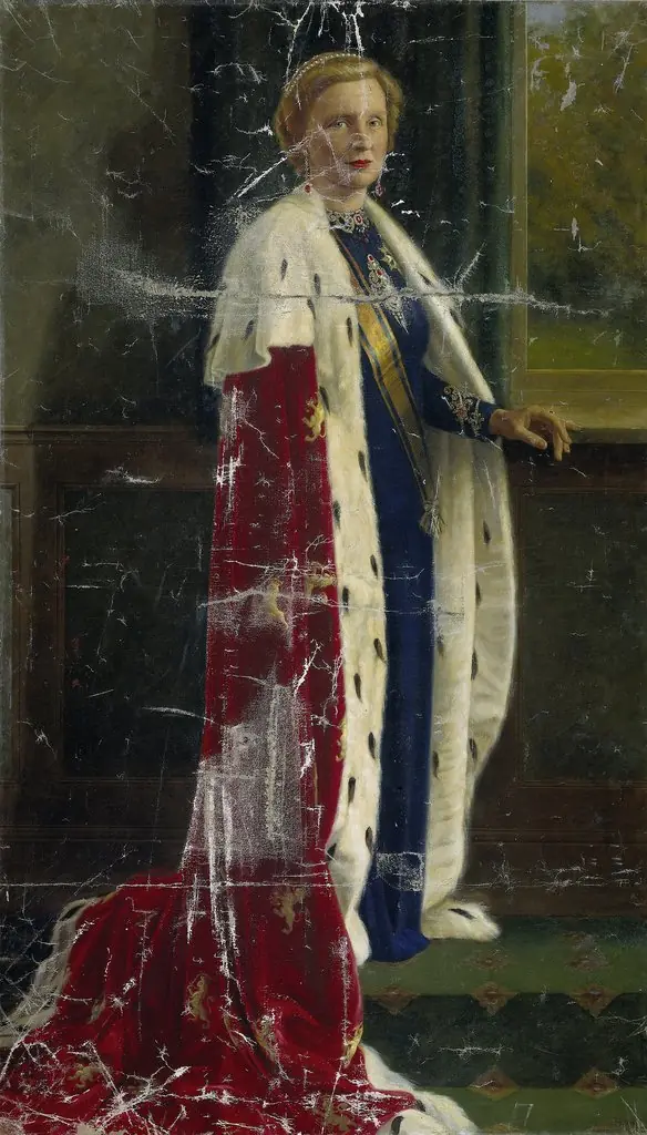 Queen Juliana of the Netherlands in Her Coronation Robes