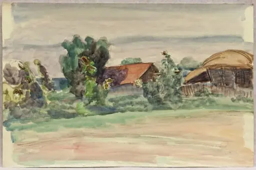 Peisaj cu case