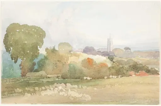 Landscape with Church Steeple