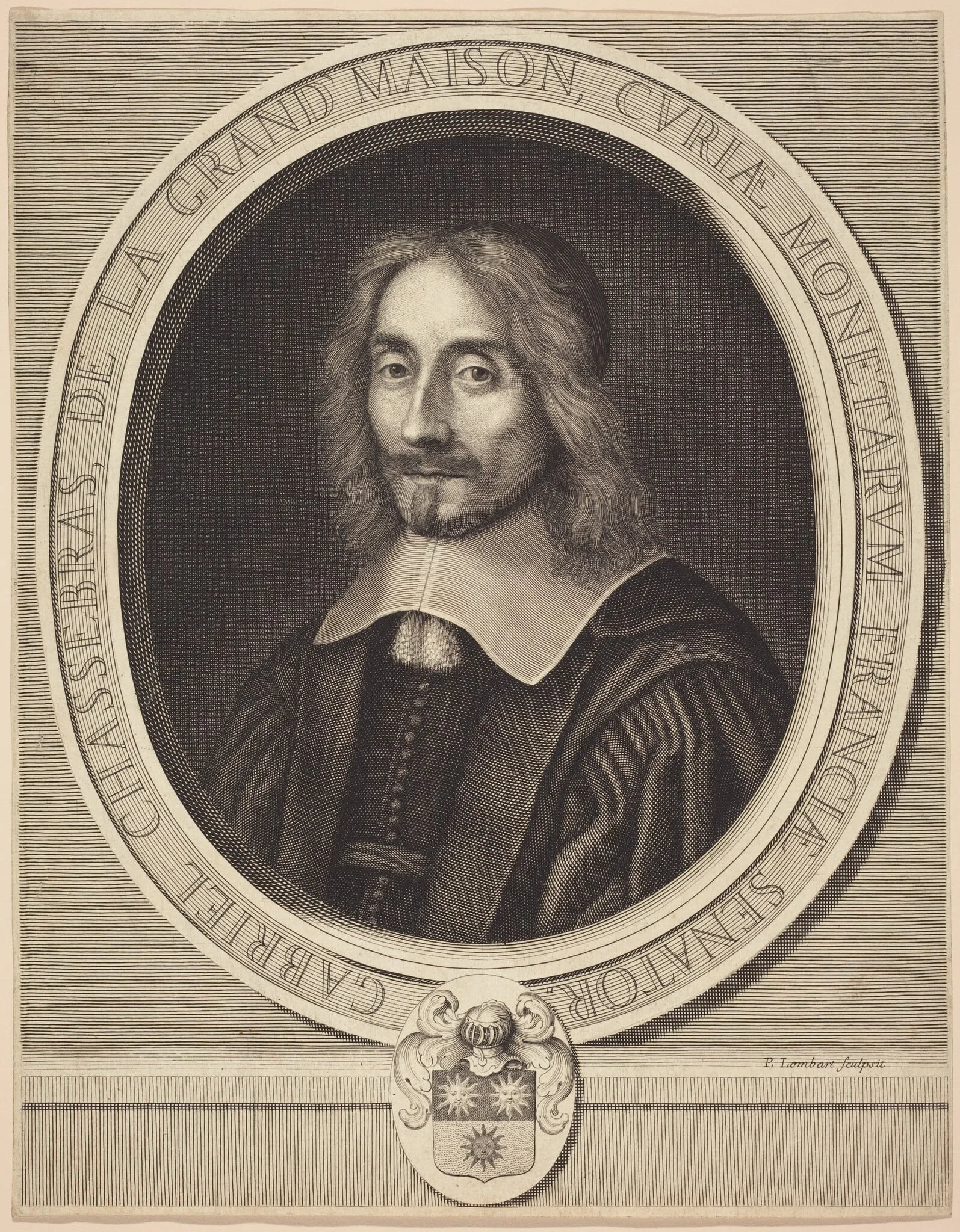 Gabriel Chassebras de la Grand'Maison, by Pierre Lombard, ink, 1647