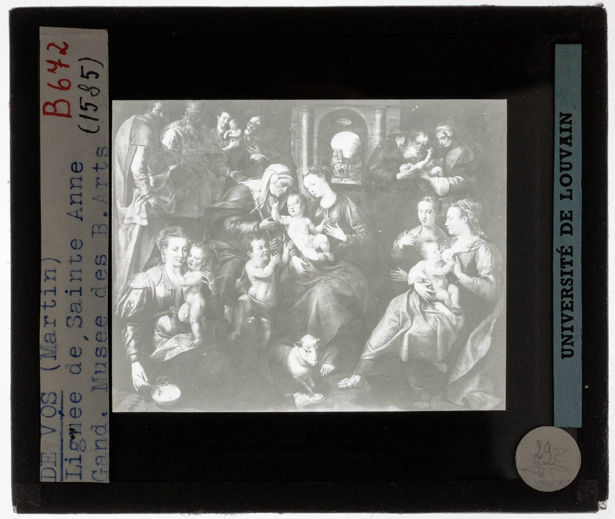 Maarten de Vos. De familie van de Heilige Anna, by Maerten de Vos, unspecified, 1585