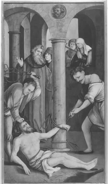 Fall of Christ during the Flagellation