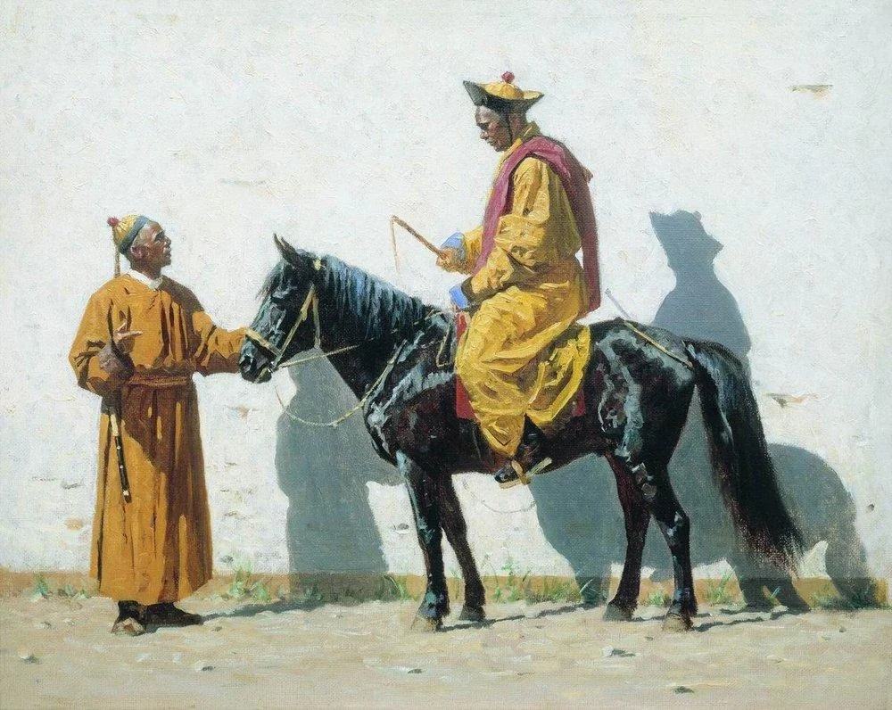 Kalmyk lama, by Vasily Vereshchagin, unspecified, 1869