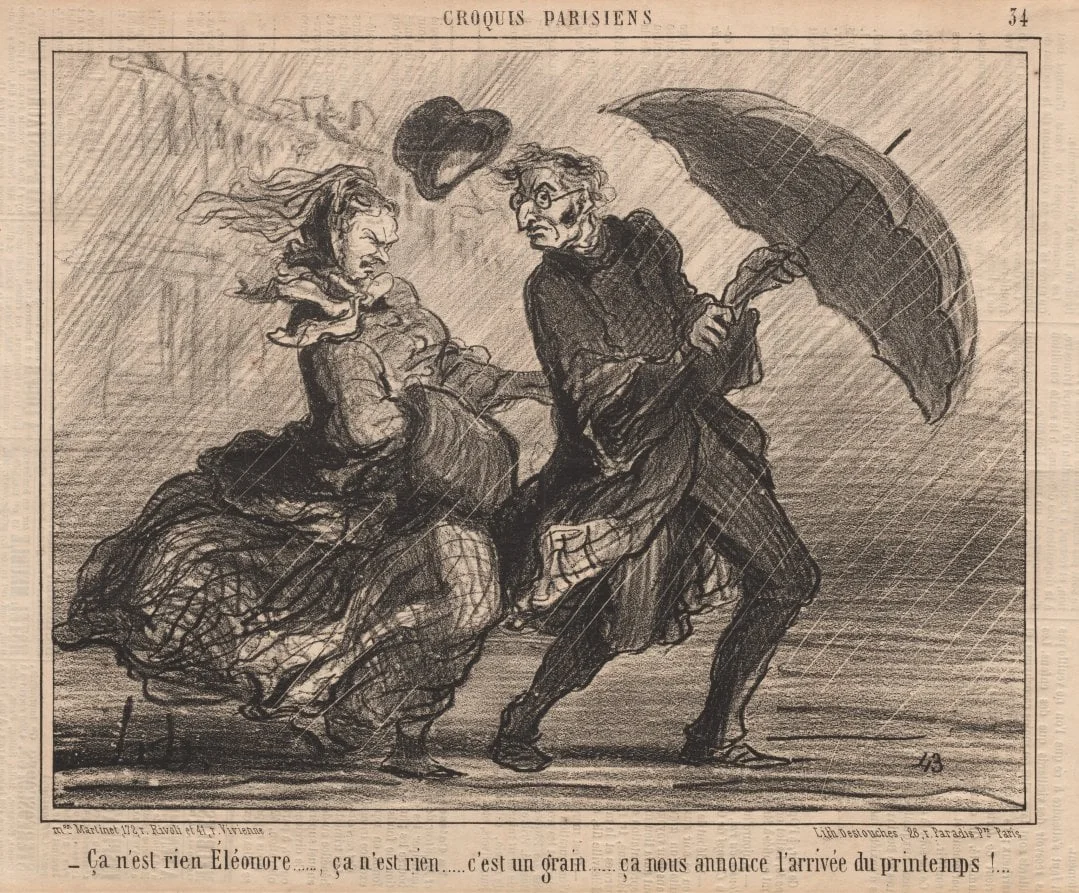 It's nothing Eleanor..., by Honoré Daumier, 1857