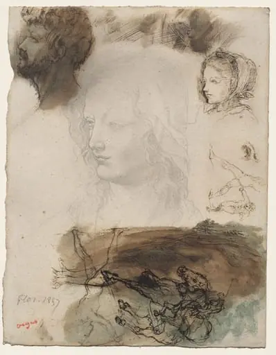 Sheet of Studies and Sketches