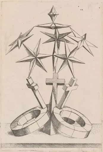 A Perspective of Seven Stars Balanced on Three Crosses