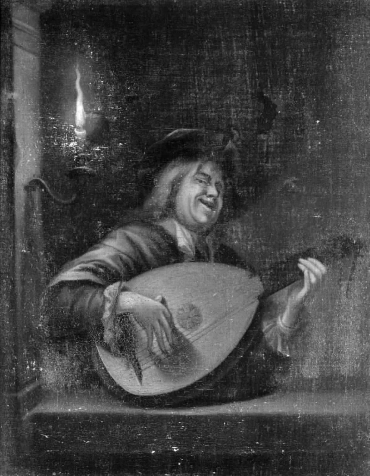 Singer with a Guitar, by Unknown, 1660