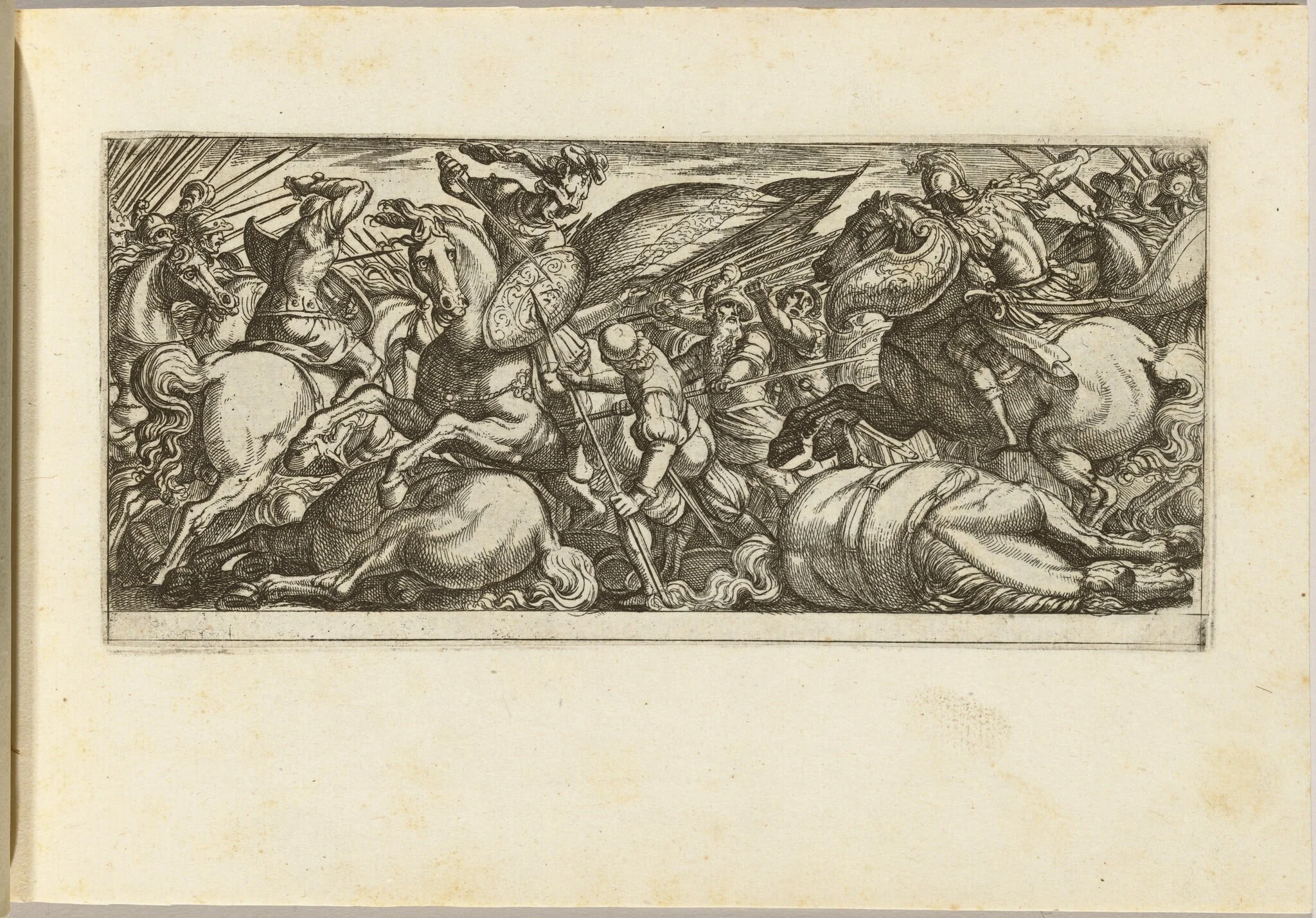 Battle between Cavalry and Infantry