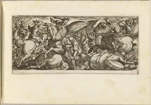 Battle between Cavalry and Infantry