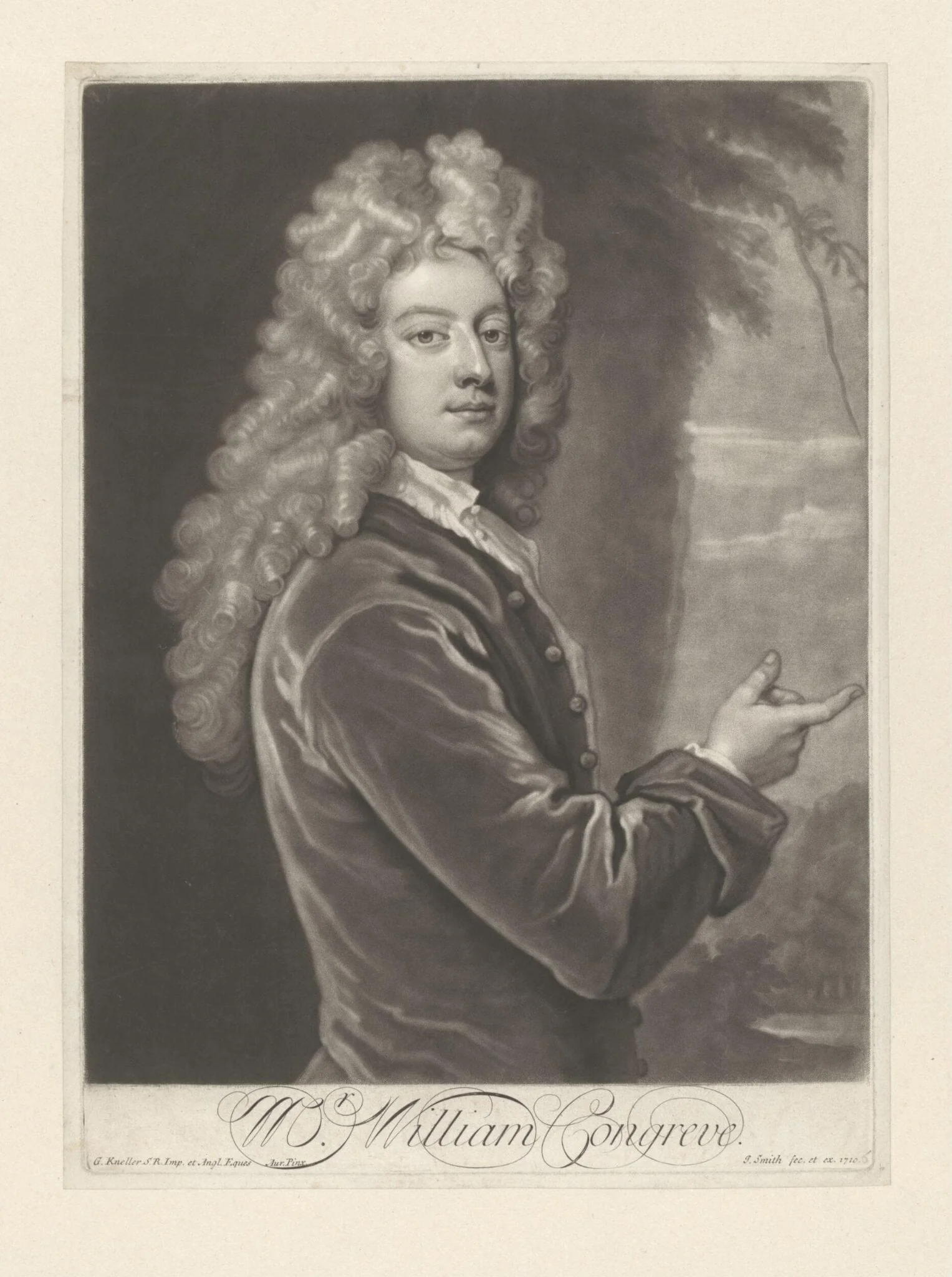H Beard Print Collection, by Godfrey Kneller, 1710