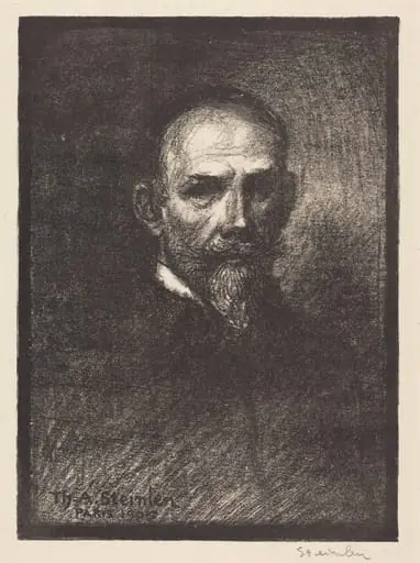 Self-Portrait (Steinlen de face, tete droite)