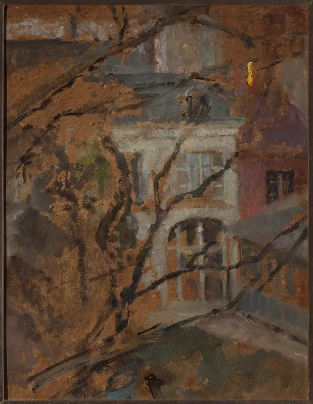 View from the window of the studio in Kraków