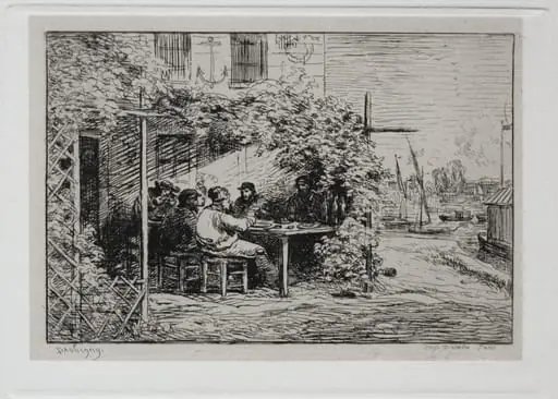 The Boat Trip:  The Lunch before Going Aboard at Asnières