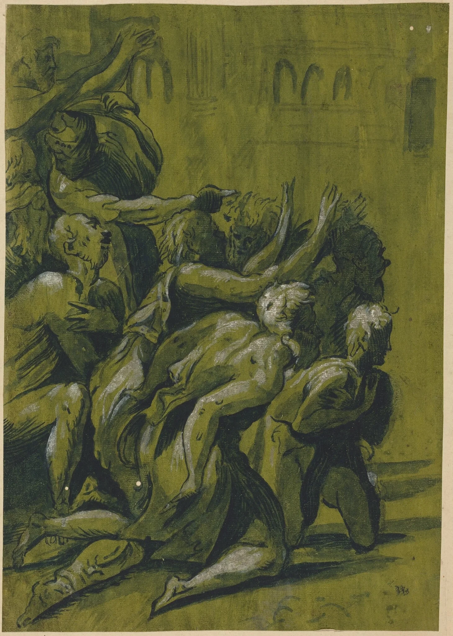 Nine Figures, by Unknown, ink, 1515