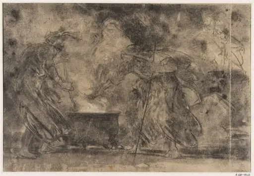 Macbeth and the three witches