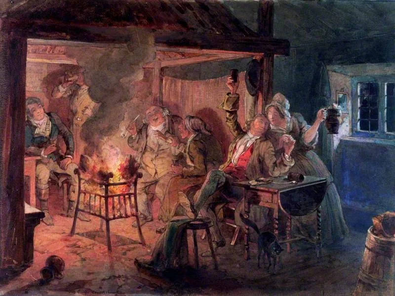 Tam o' Shanter, by George Cruikshank, oil, 1854