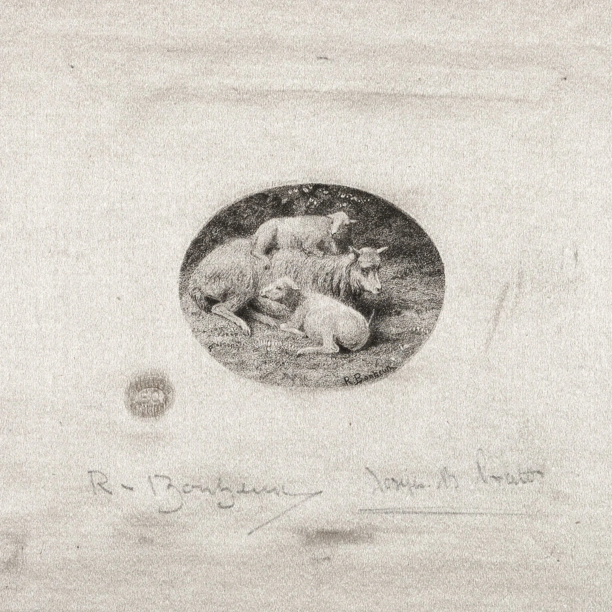 Sheep and Lambs, by Joseph Bishop Pratt, 1893