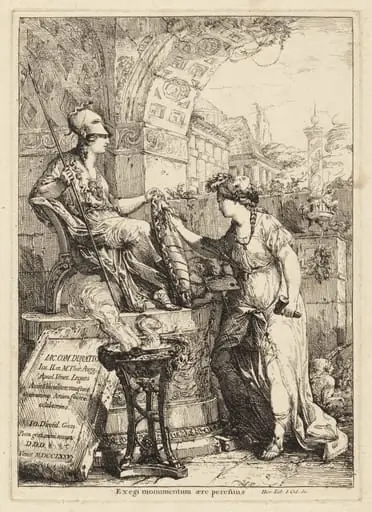 Exegi Monumentum (Art Inscribing Minerva's Shield)