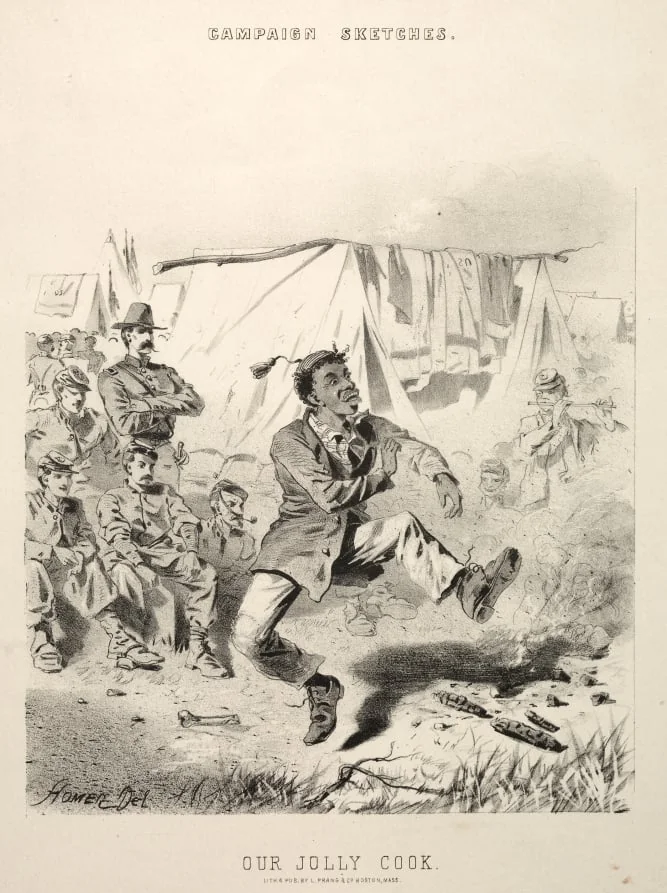 Campaign Sketches:  Our Jolly Cook, by Winslow Homer, 1863