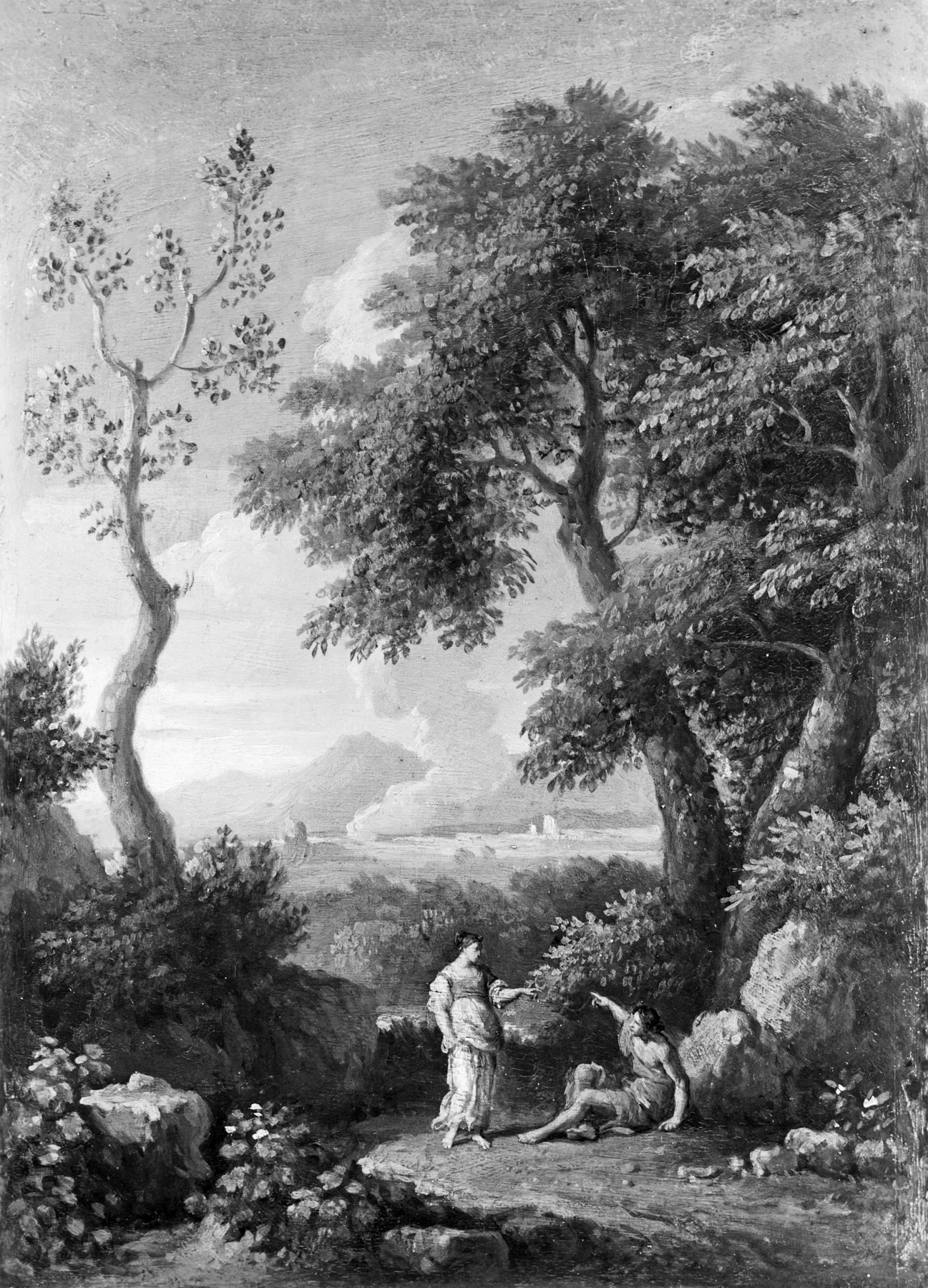 Landscape of the Roman "Compagna", by Jan Frans van Bloemen, oil, 1720
