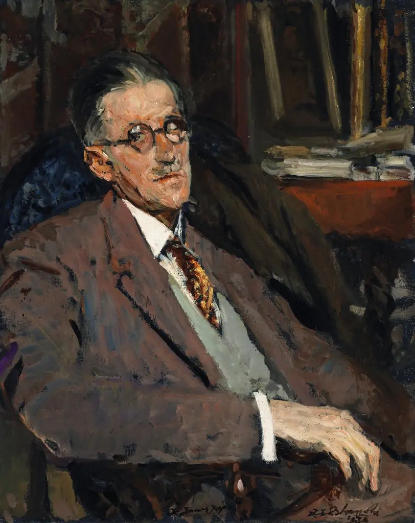 Portrait of James Joyce (1882-1941), Author