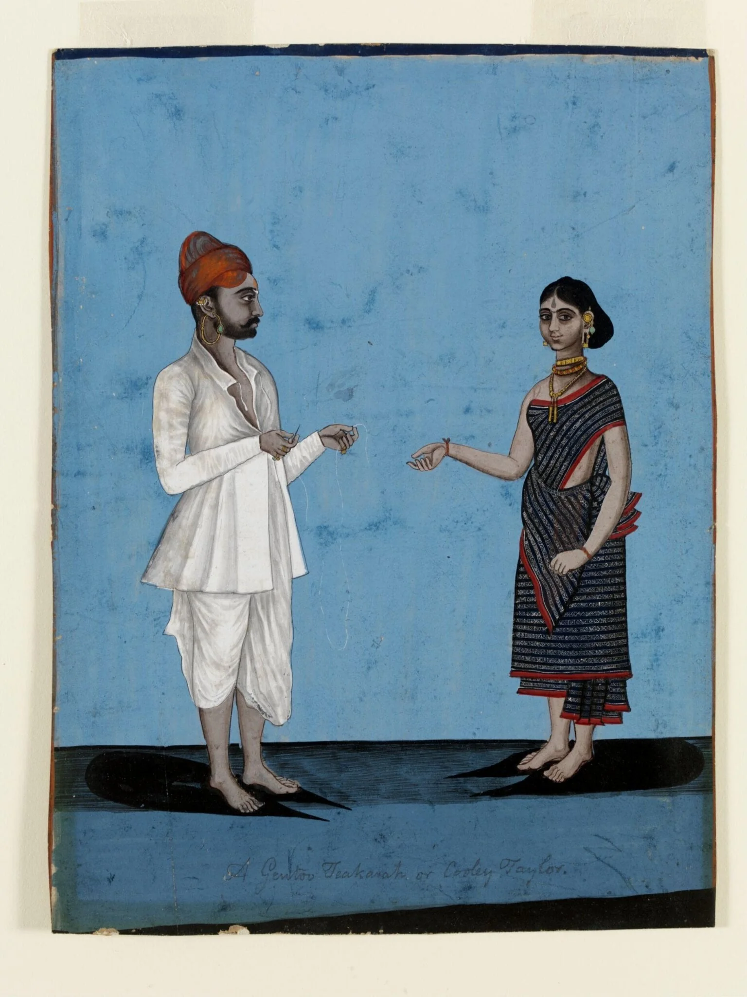 A Hindu tailor and his wife