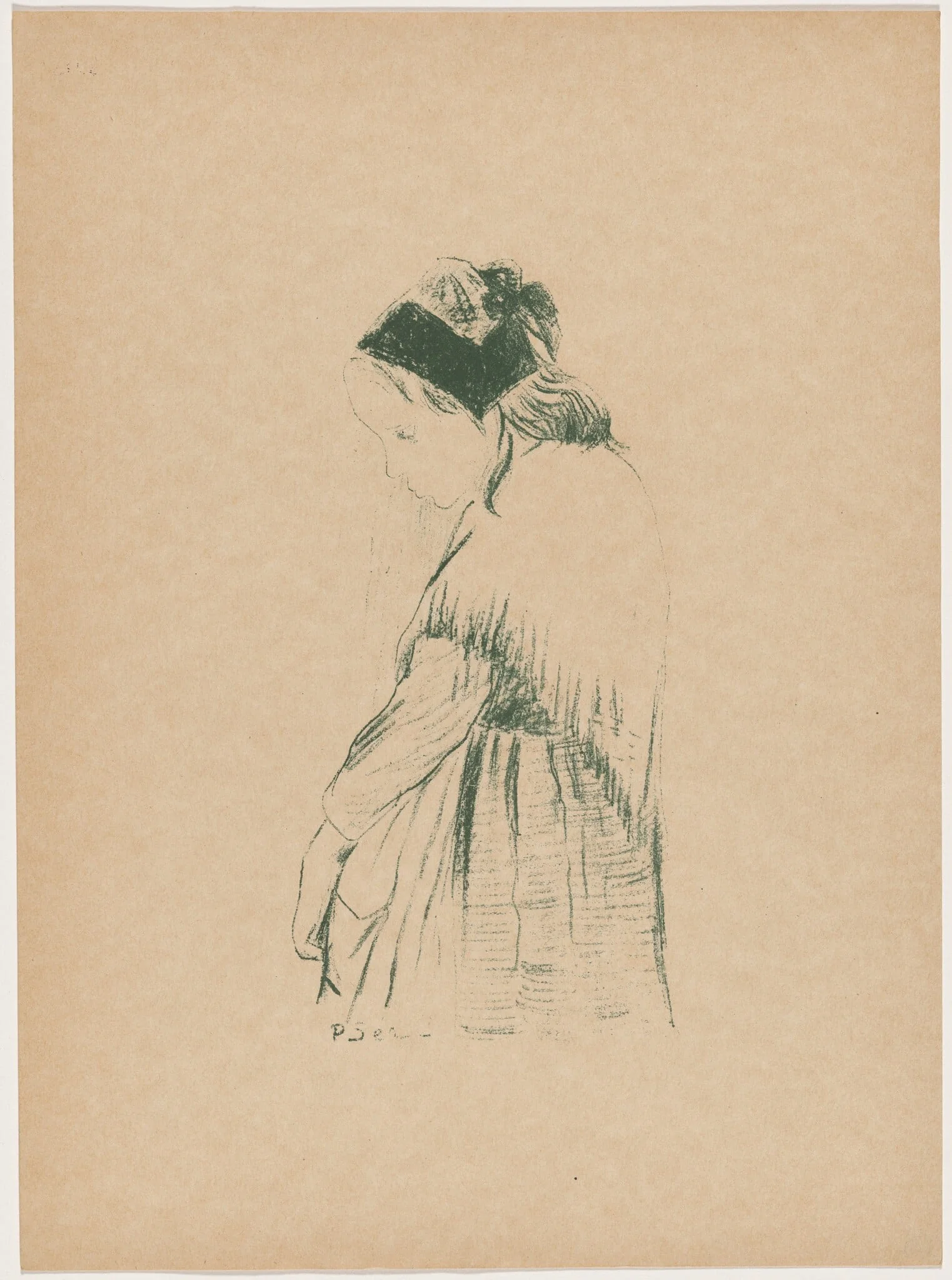Souvenir de Bretagne, by Paul Sérusier, ink, 1895