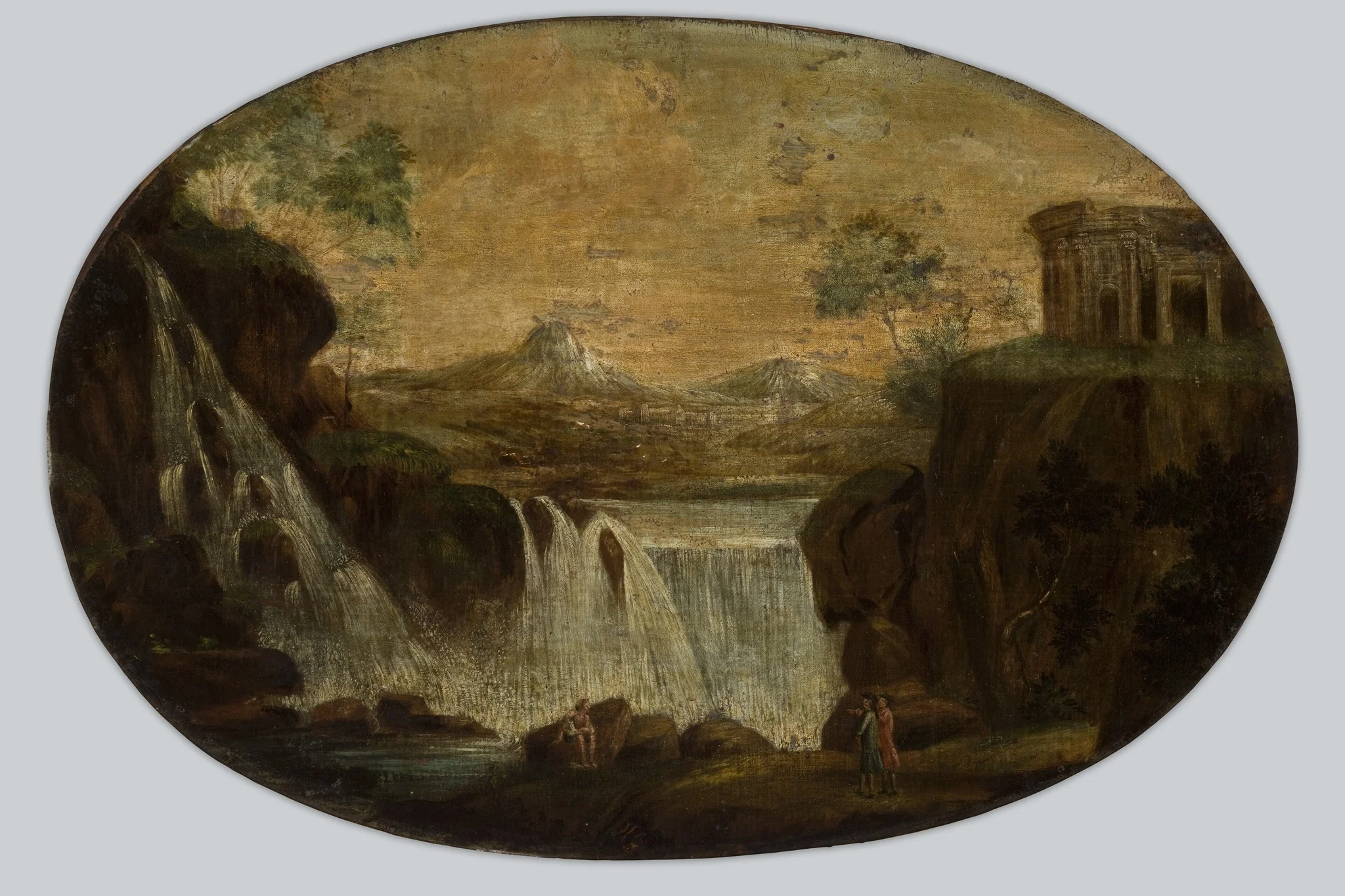 Landscape with a Waterfall and an Ancient Temple (Tivoli?)