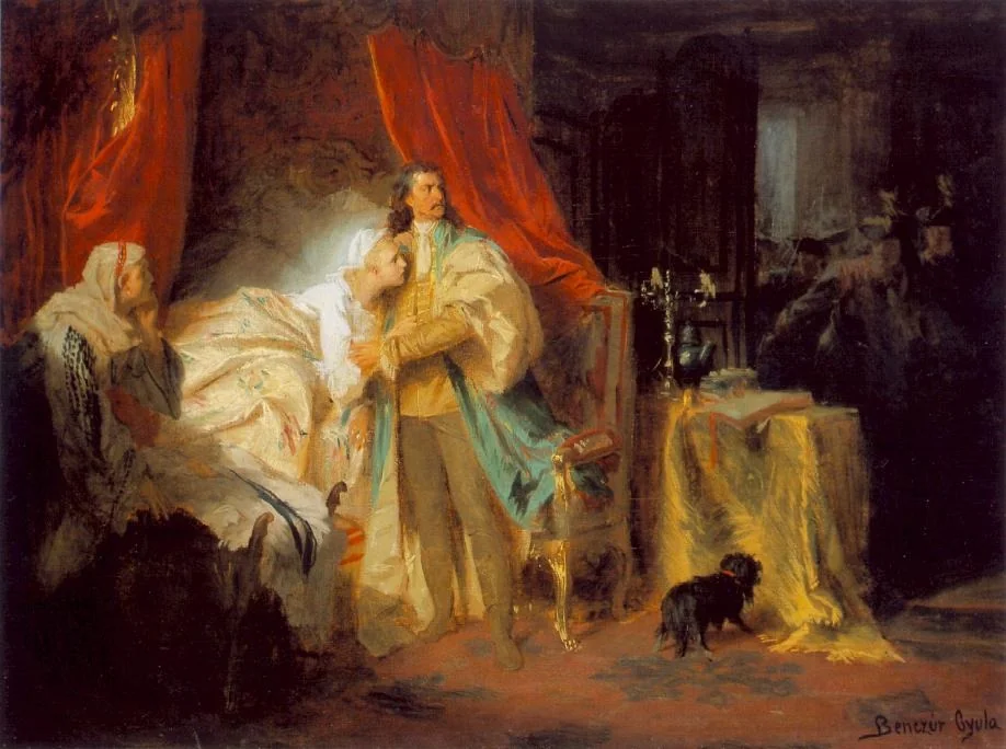 II. Rákóczi Ferenc elfogatása a nagysárosi várban, by Gyula Benczúr, unspecified, 1869