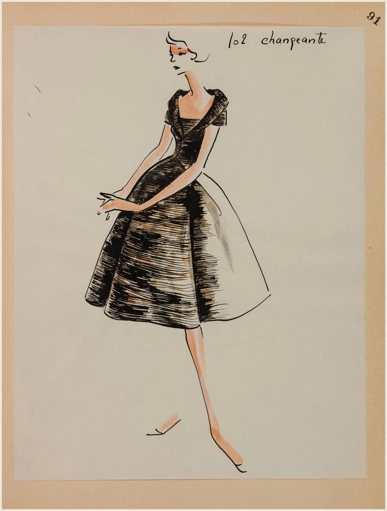 Changeante, by Carven, 1958