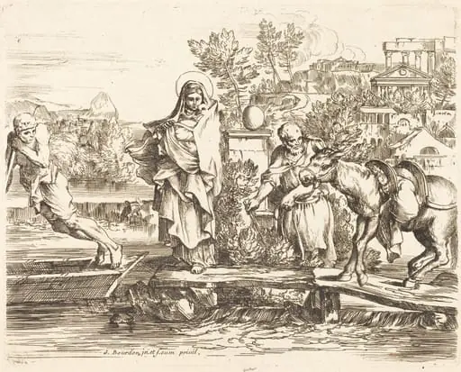 The Holy Family Preparing to Embark