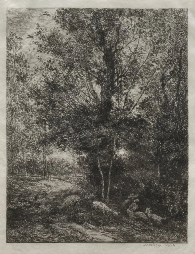 The Shepherd and the Shepherdess, by Charles François Daubigny, 1874