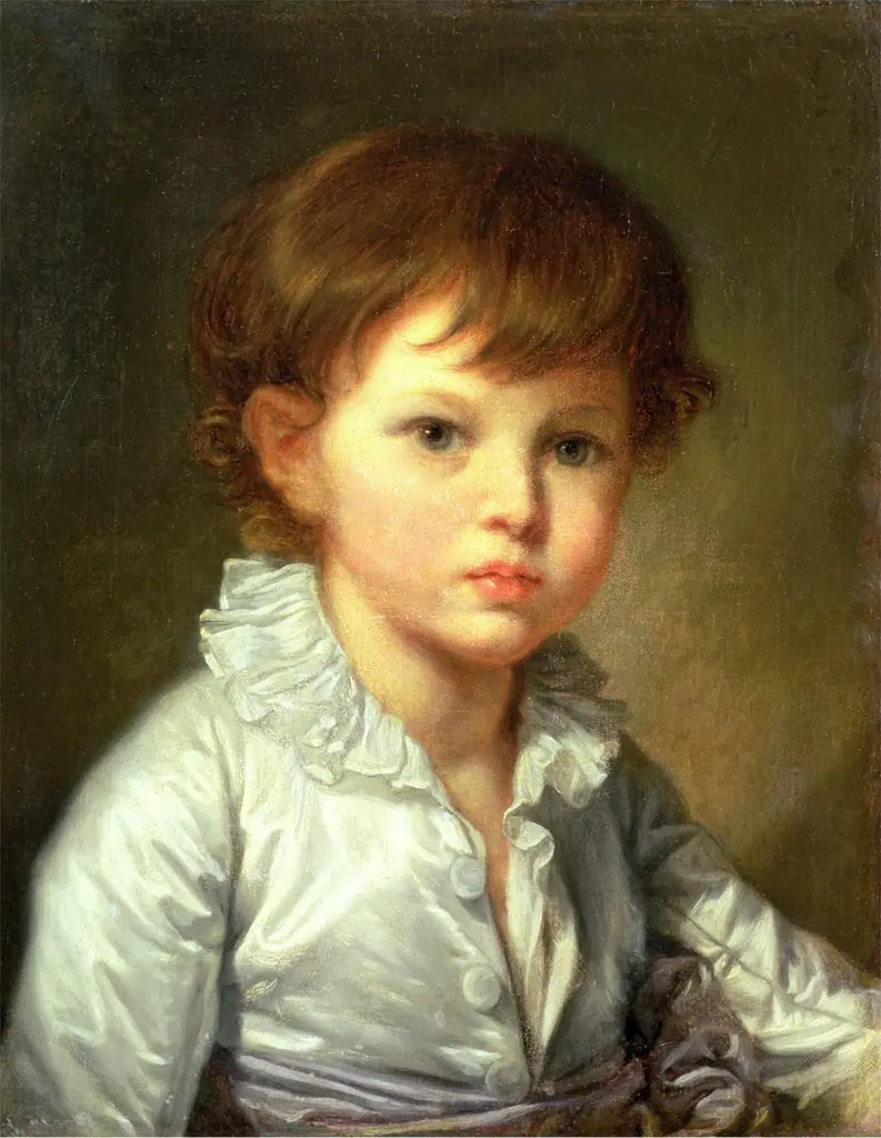 Portrait of Count Pavel Stroganov as A Child