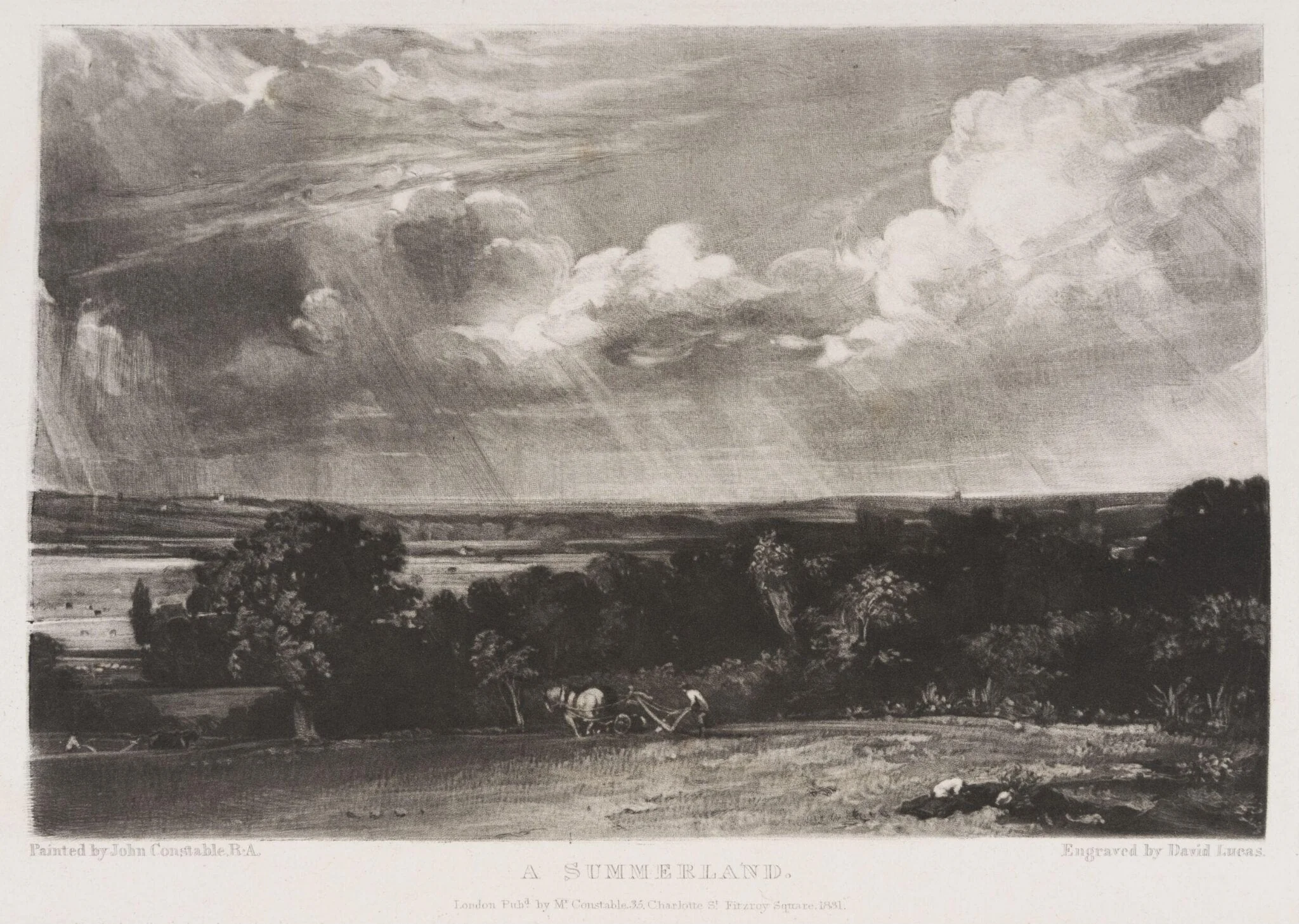 A SUMMERLAND, by John Constable, 1831