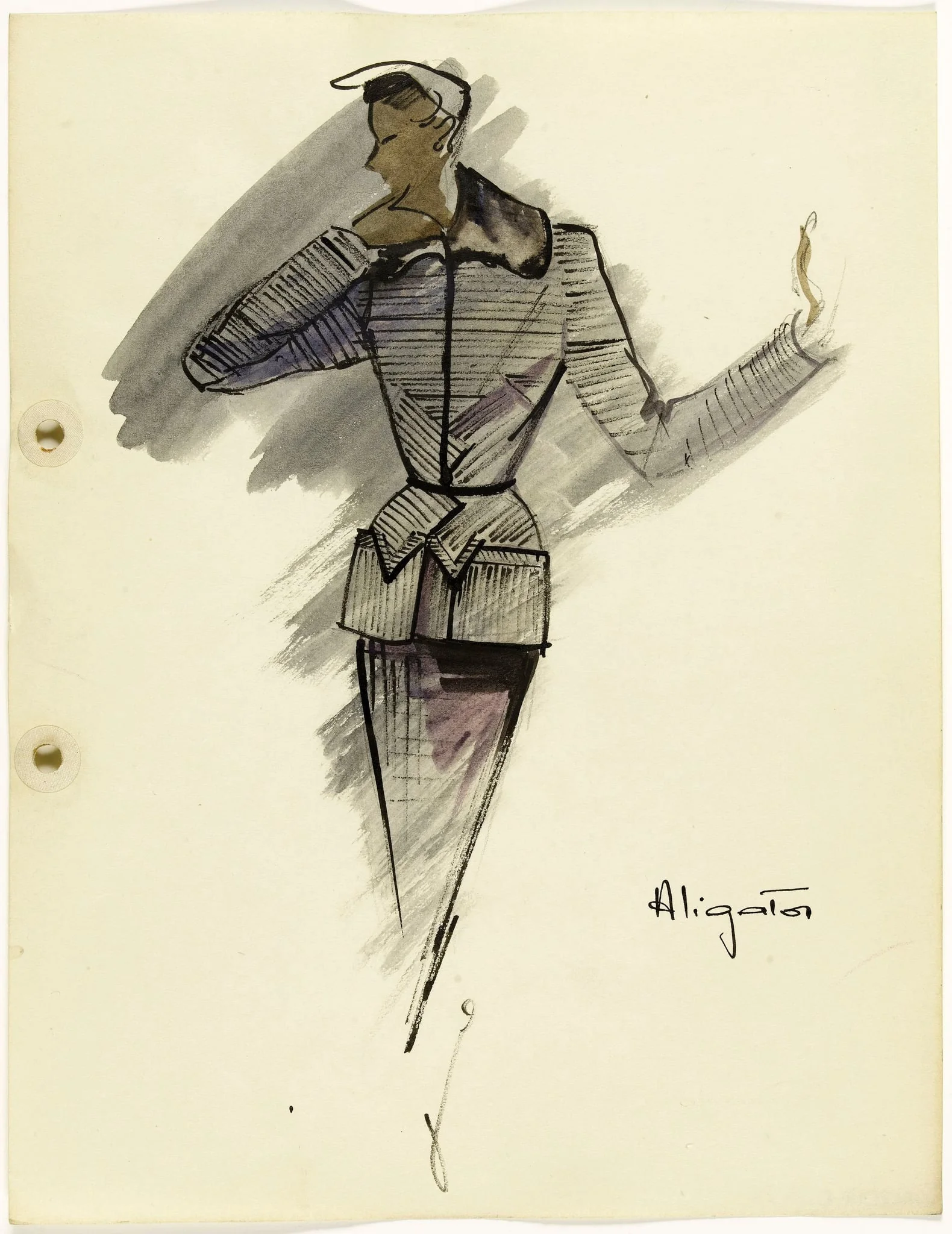 'Aligator', by Marie-Louise Carven, 1951